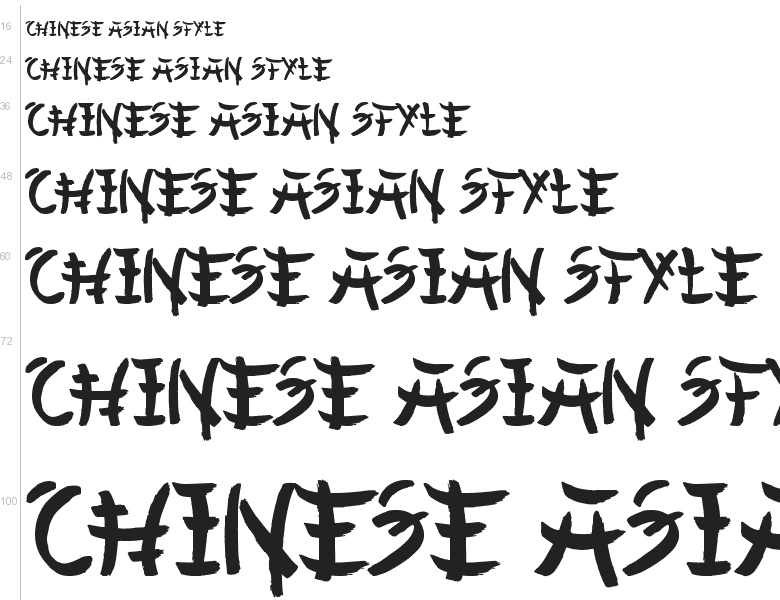 fonts Free asian type